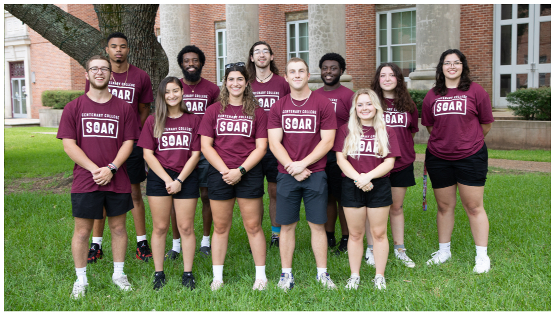 students wearing soar tshirts